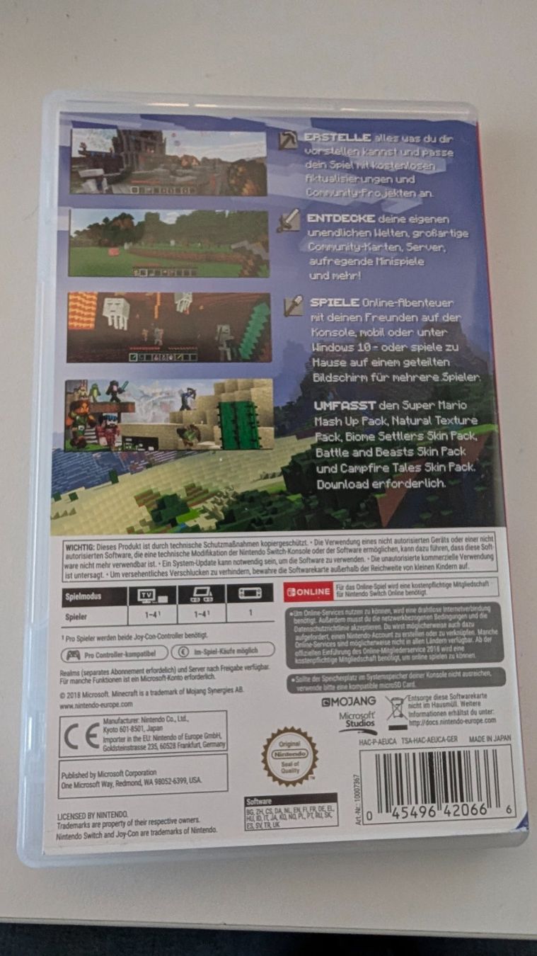Nintendo Spiele: Minecraft - Nintendo Switch Game – Gebraucht aus Hünenberg See von SpecialEditionGaming 2