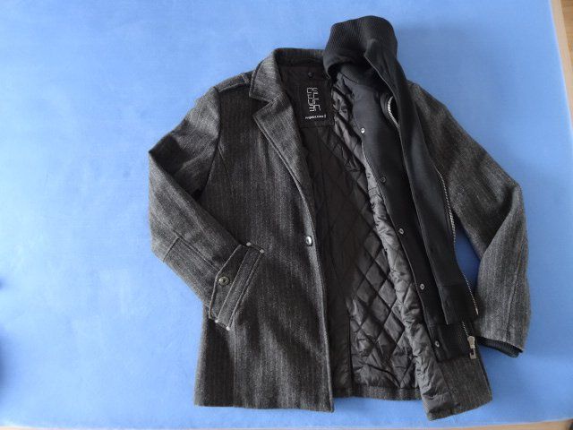 C&A Giacche: Winterjacke Gr. L, Wolle gemischt, grau – Nuovo (secondo la descrizione) da Bazenheid venduto da Aebi55 5