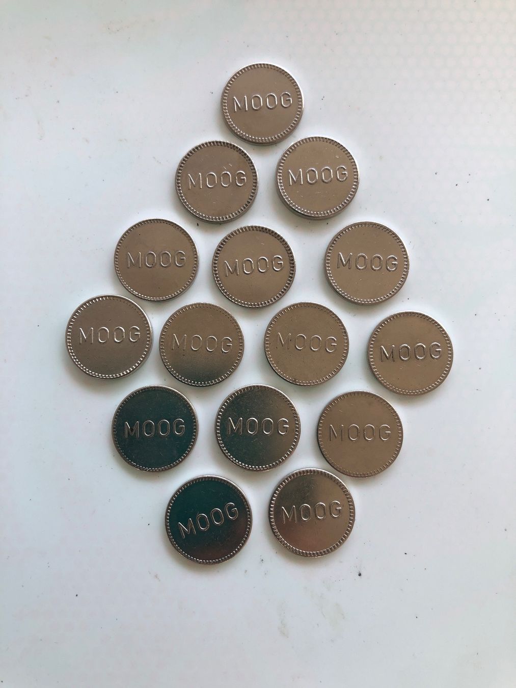 Medaillen: 20 MOOG Wash Jetons – Gebraucht aus Vilters von Zwaergli13