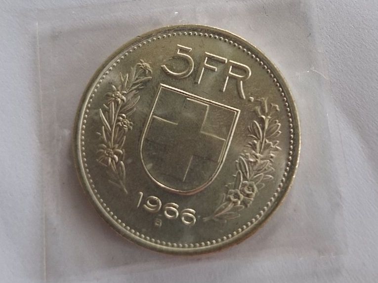 Tutti le monete: Silber Fünfliber 1966 – Usato da Goldach venduto da Pw1427