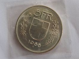 Silber Fünfliber 1966