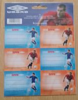 Schuletiketten (18) umbro Fussball von Lannoo Graphics