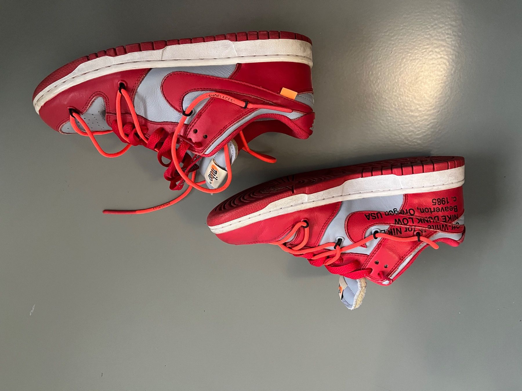 Nike Scarpe da uomo: Nike Dunk Low Off-White University Red Men's – Usato da Zürich venduto da emi_vl6d 1