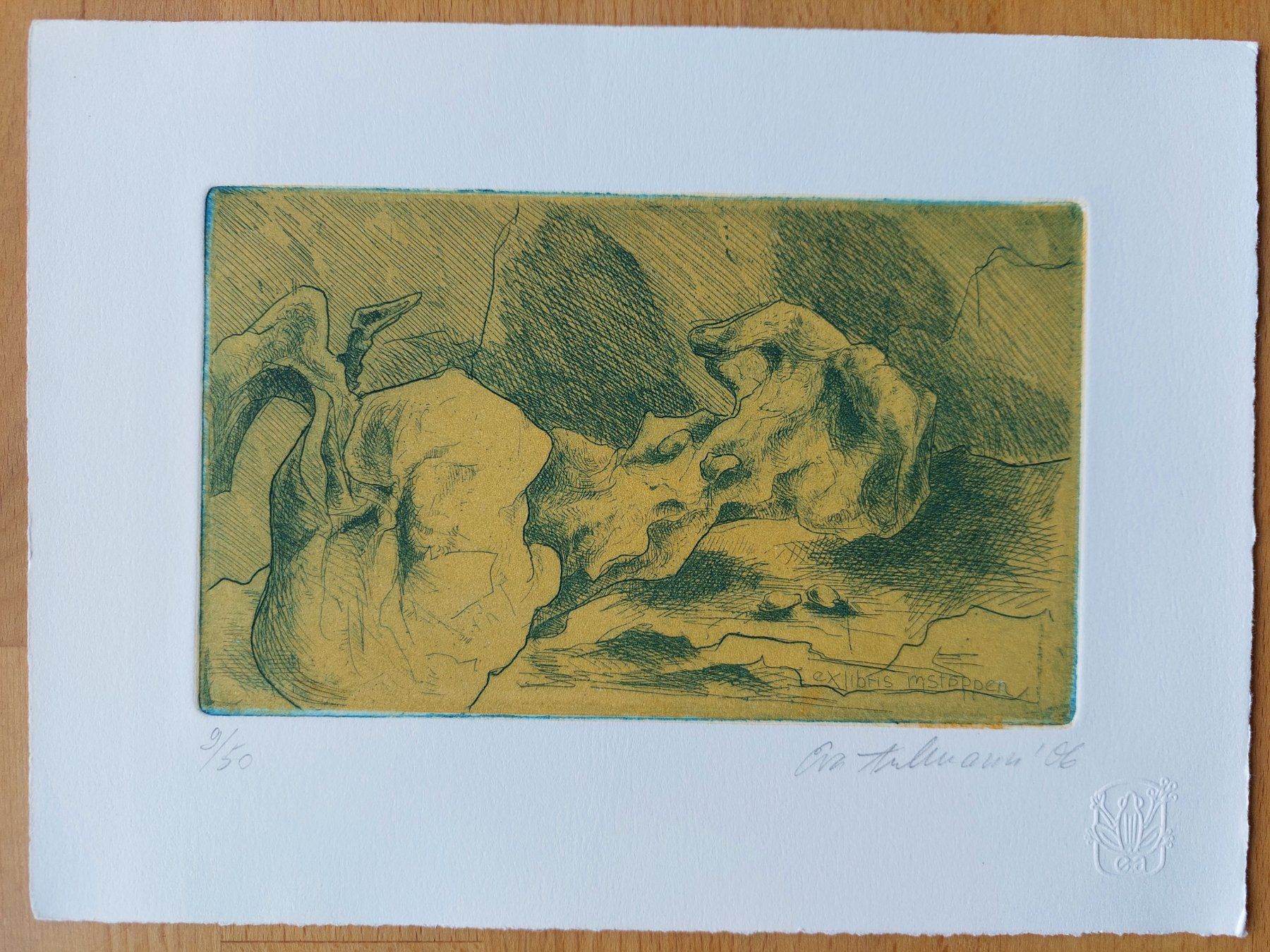 Dipinti: Exlibris Eva Aulmann - Original Radierung signiert – Usato da Obfelden venduto da Exlibris-Art