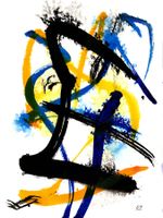 Tuschezeichnung: Blau I