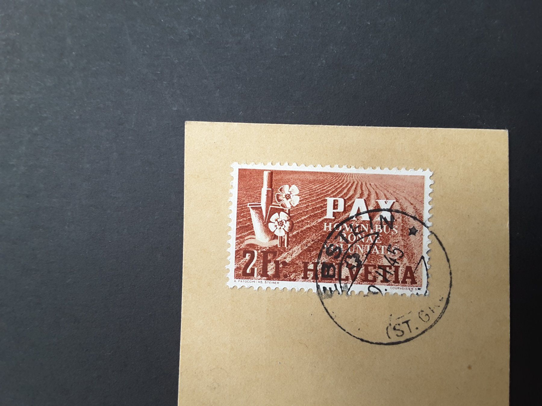 Tutti i francobolli: Paketetikette Pax Nr. 271 , Kat. 280.- – Usato da Reichenburg venduto da Pipo-67 2