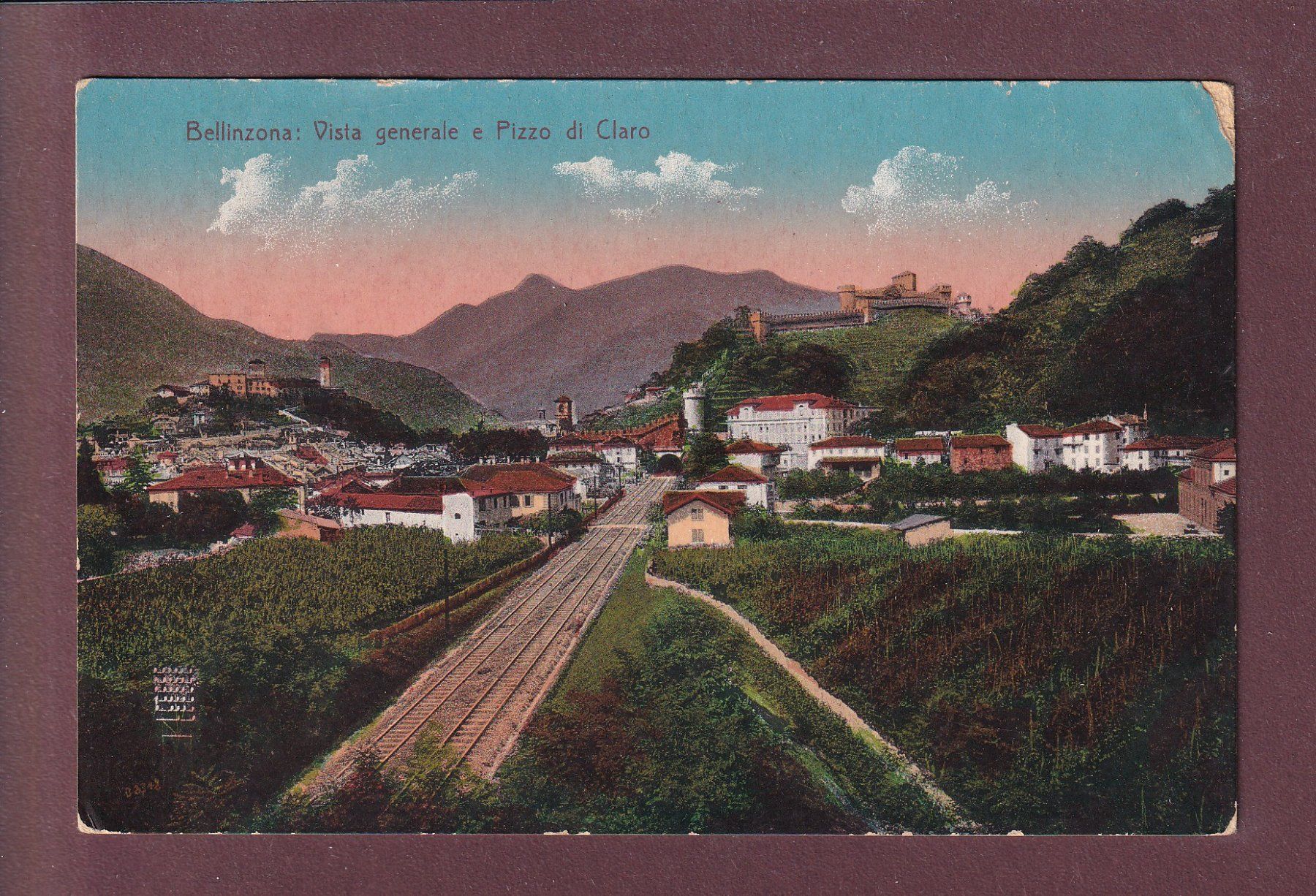 Ansichtskarten: BELLINZONA - 1912 Feldpost – Gebraucht aus Pully von nicecards