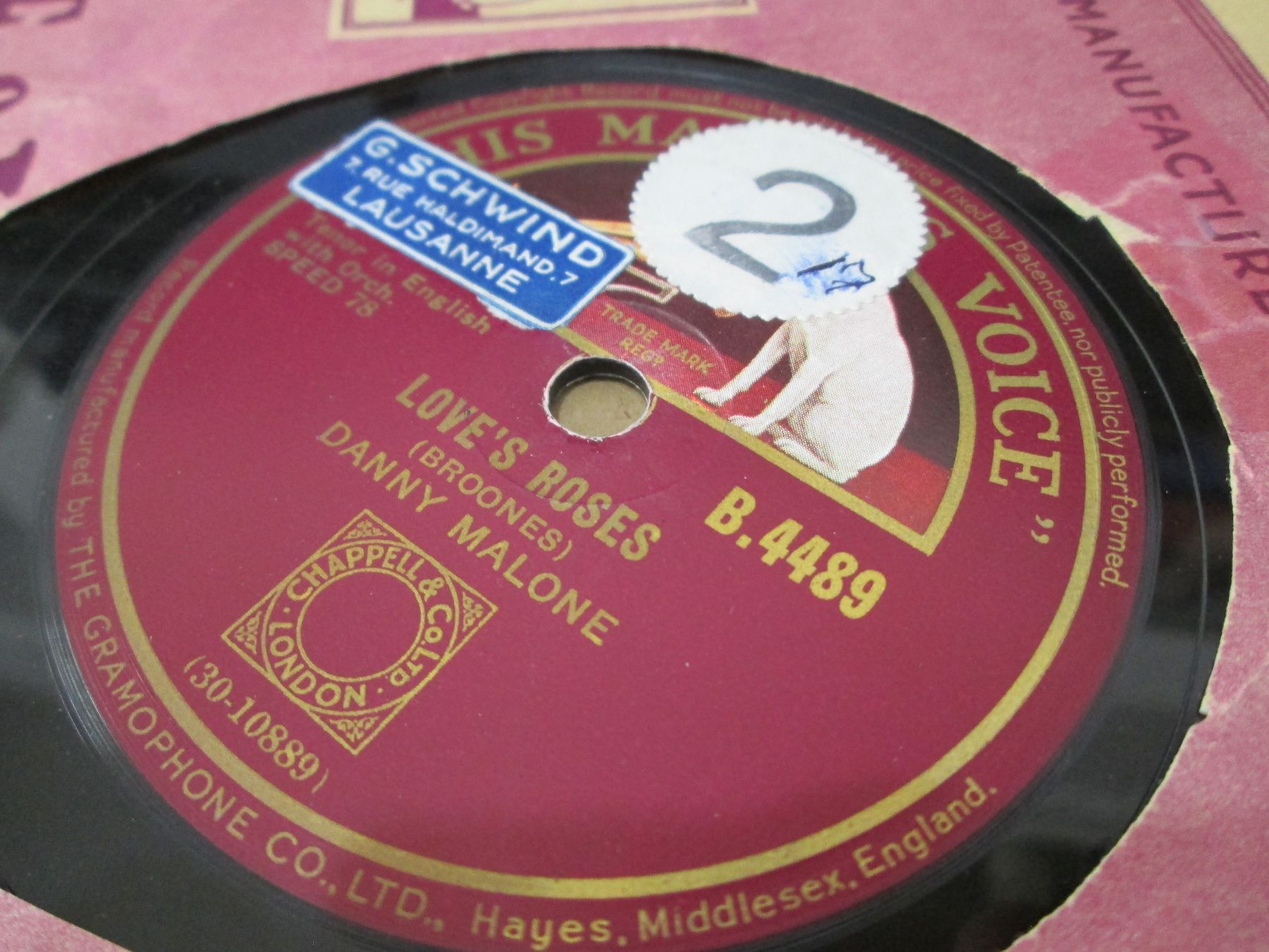 Schallplatten: DISQUES 78 TOURS – Gebraucht aus Lausanne von Leag 9