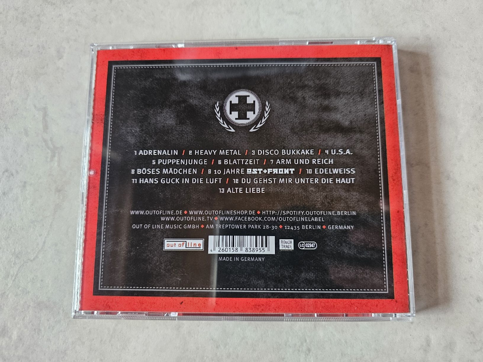 CDs: Ost+Front  -  Adrenalin – D'occasion à Schneisingen par backstore24 1