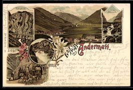 Litho Andermatt, Schöllenen, Urnerloch 