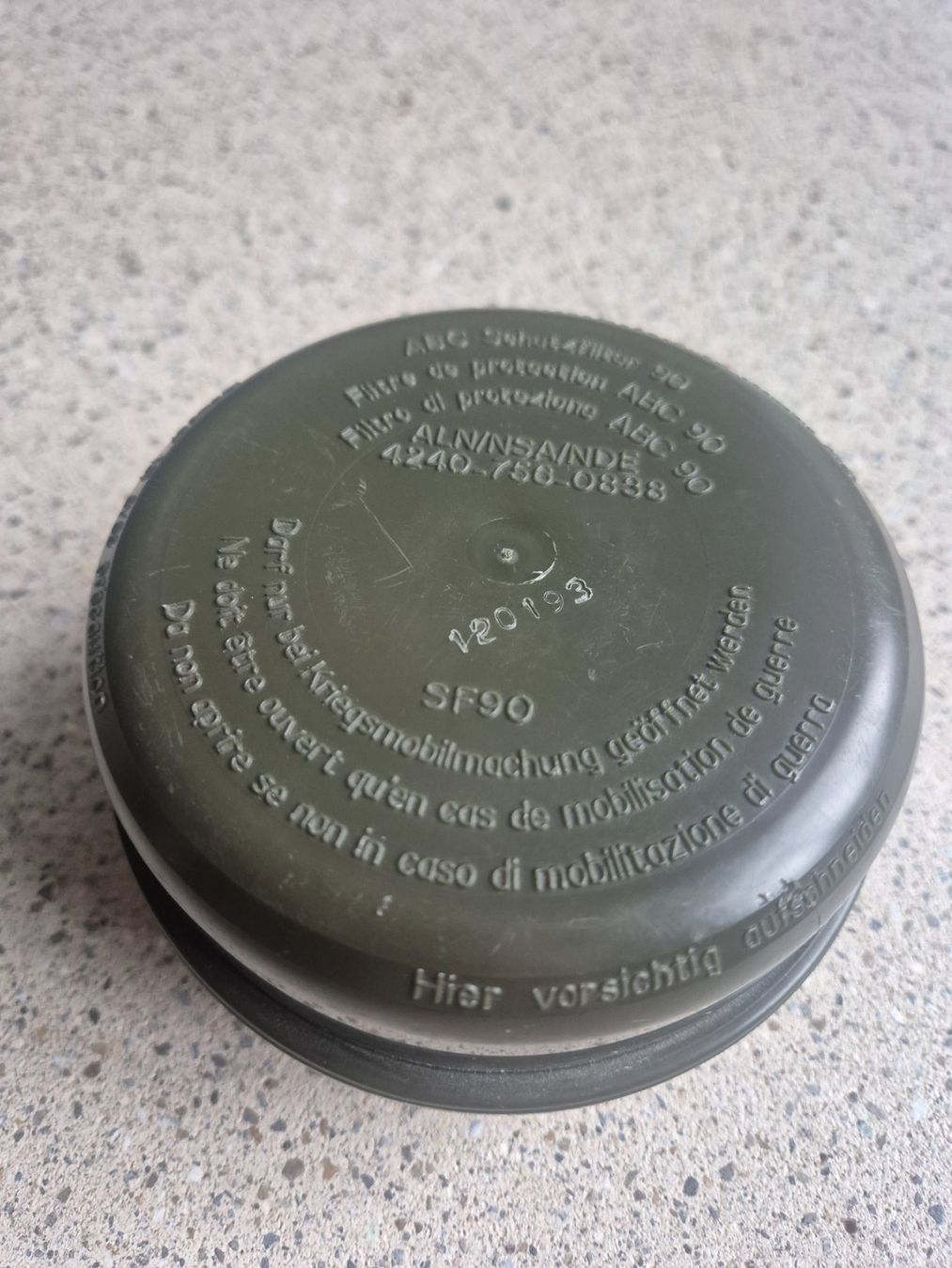 Protezione per viso e udito: *** Original Kriegsfilter Schutzmaske90 *** – Nuovo e nell'imballaggio originale da Riedholz venduto da fr_sIruP 2