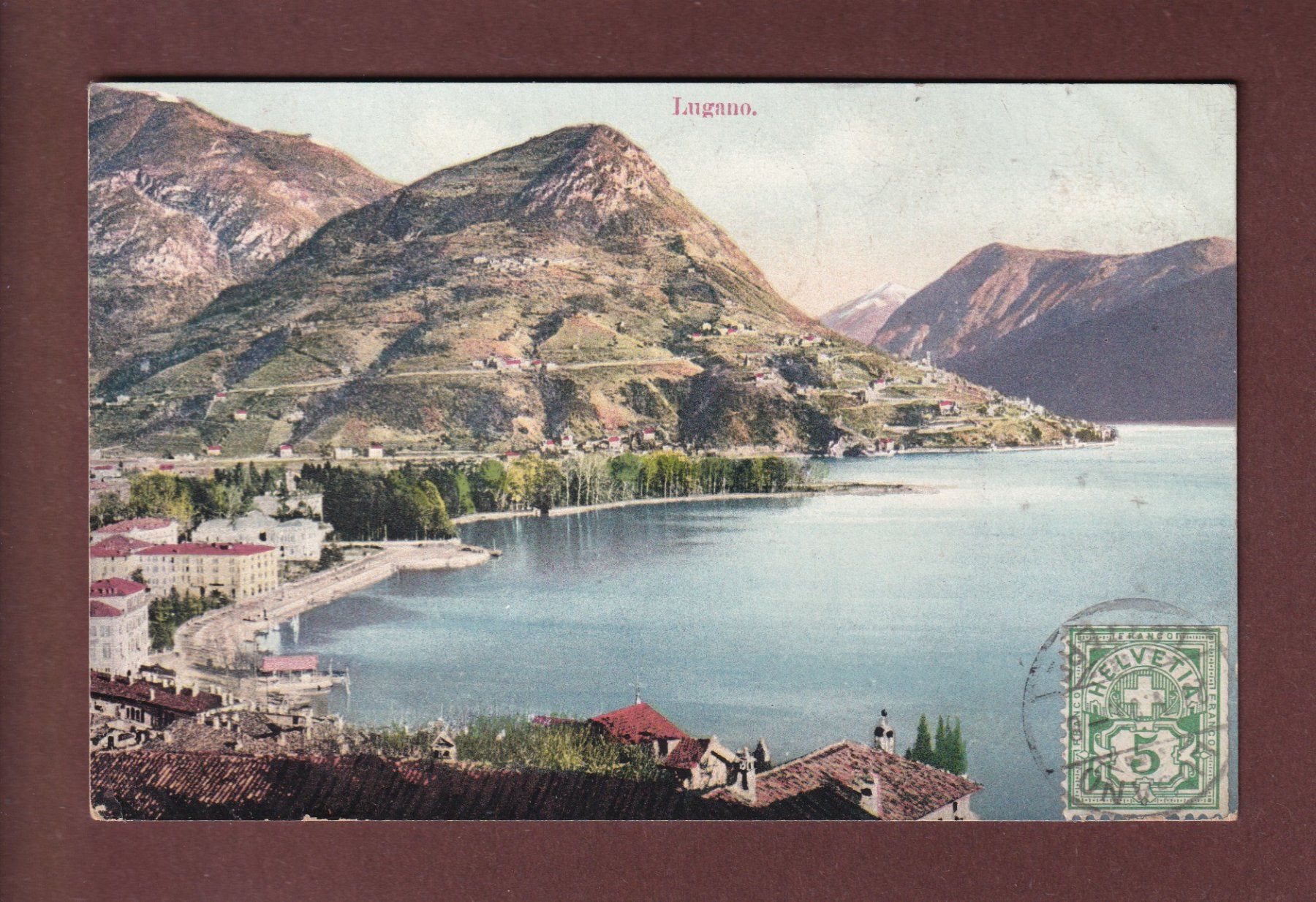 Cartoline postali: LUGANO - Monte Brè - 1905 – Usato da Pully venduto da nicecards