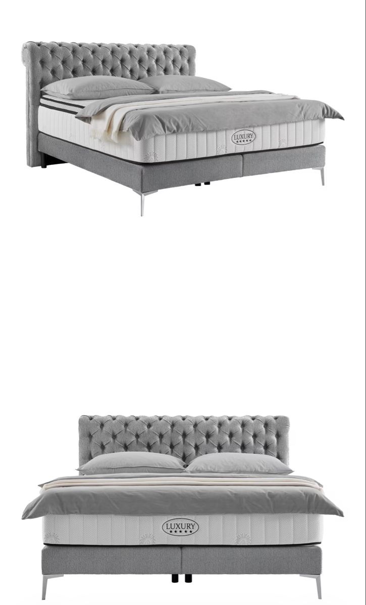 Letti: Boxspringbett 180x200cm dunkelgrau – Usato da Lostorf venduto da mih_7sgh 2