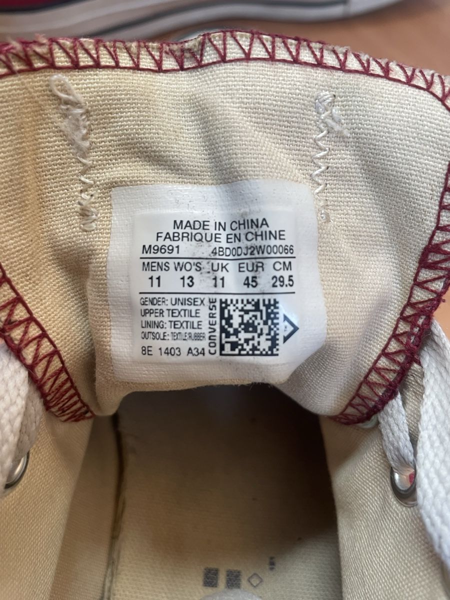 Converse Chaussures hommes: Converse Chucks Gr. 45 – D'occasion à Bürglen UR par Uri2019 2