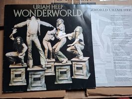 Uriah Heep Wonderworld Vinyl LP 1977 guter Zustand