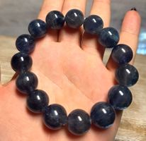Blauer Fluorit Armband C 14mm
