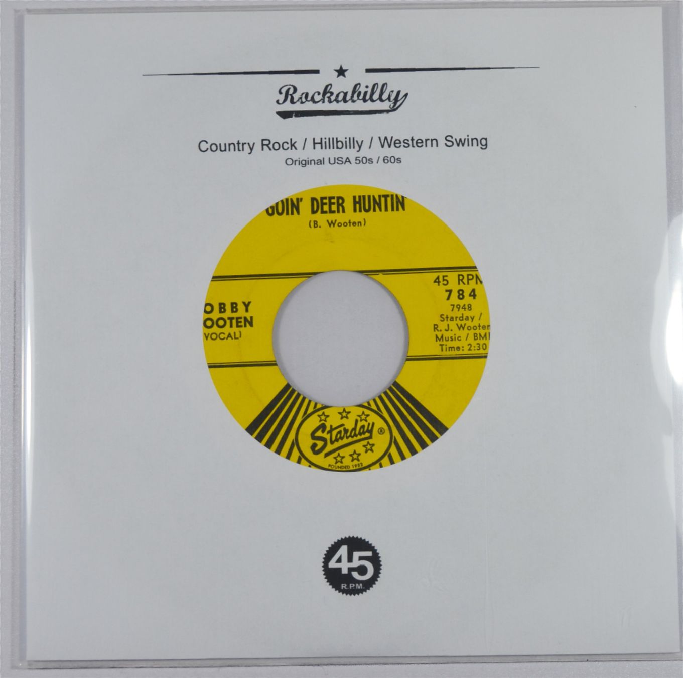 Dischi in vinile: Single: BOBBY WOOTEN - Goin' Deer Huntin' – Usato da Frenkendorf venduto da Yard-Sale-2000