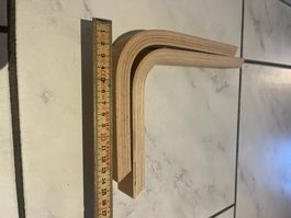 Wandkonsolen Tablarträger aus Holz 2.Stk.