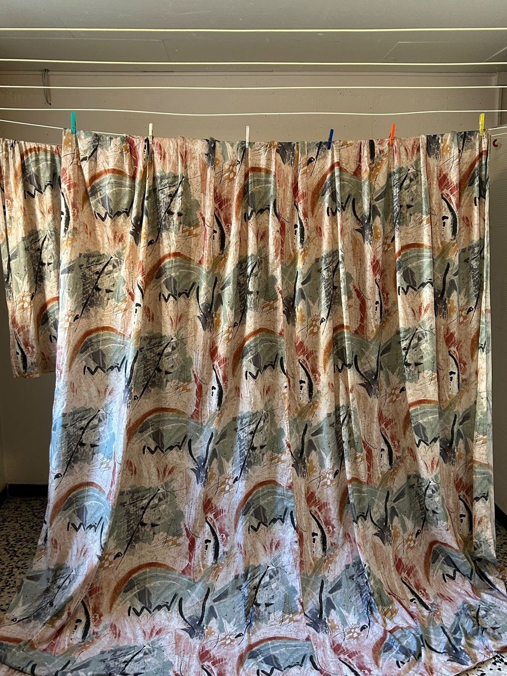 Tende: 2 Nachtvorhänge mit Muster  230x160 cm – Usato da Brunnen venduto da Nala2929 4