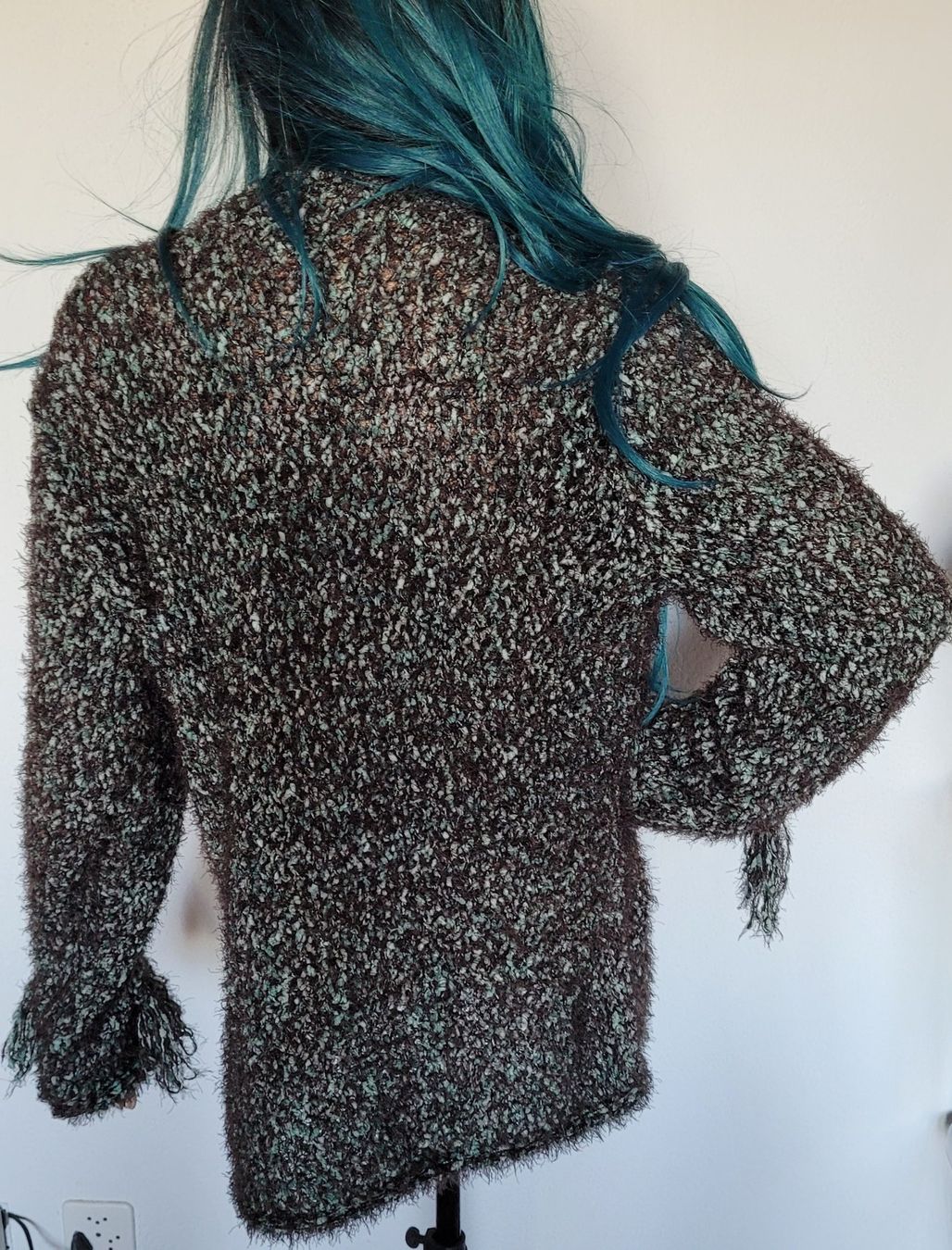 Jacken: Kuschelige Strickjacke Onesize Fransen braun mint – Neu (gemäss Beschreibung) aus SCHÜBELBACH von CoKaHa 5