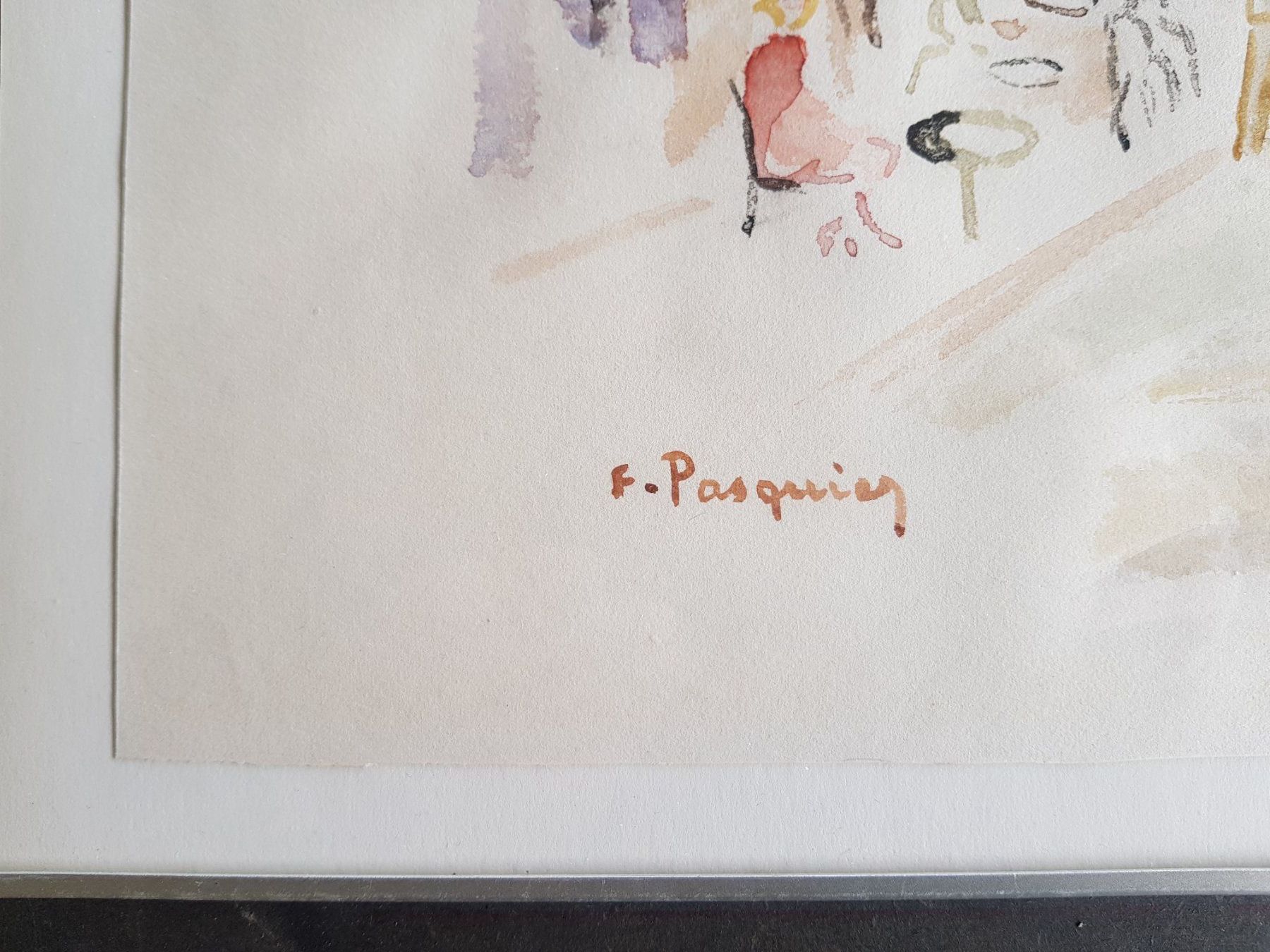 Dipinti: Gemälde Bild Aquarell Francis Pasquier 1901-1969 – Usato da Walterswil BE venduto da Lonitti 7