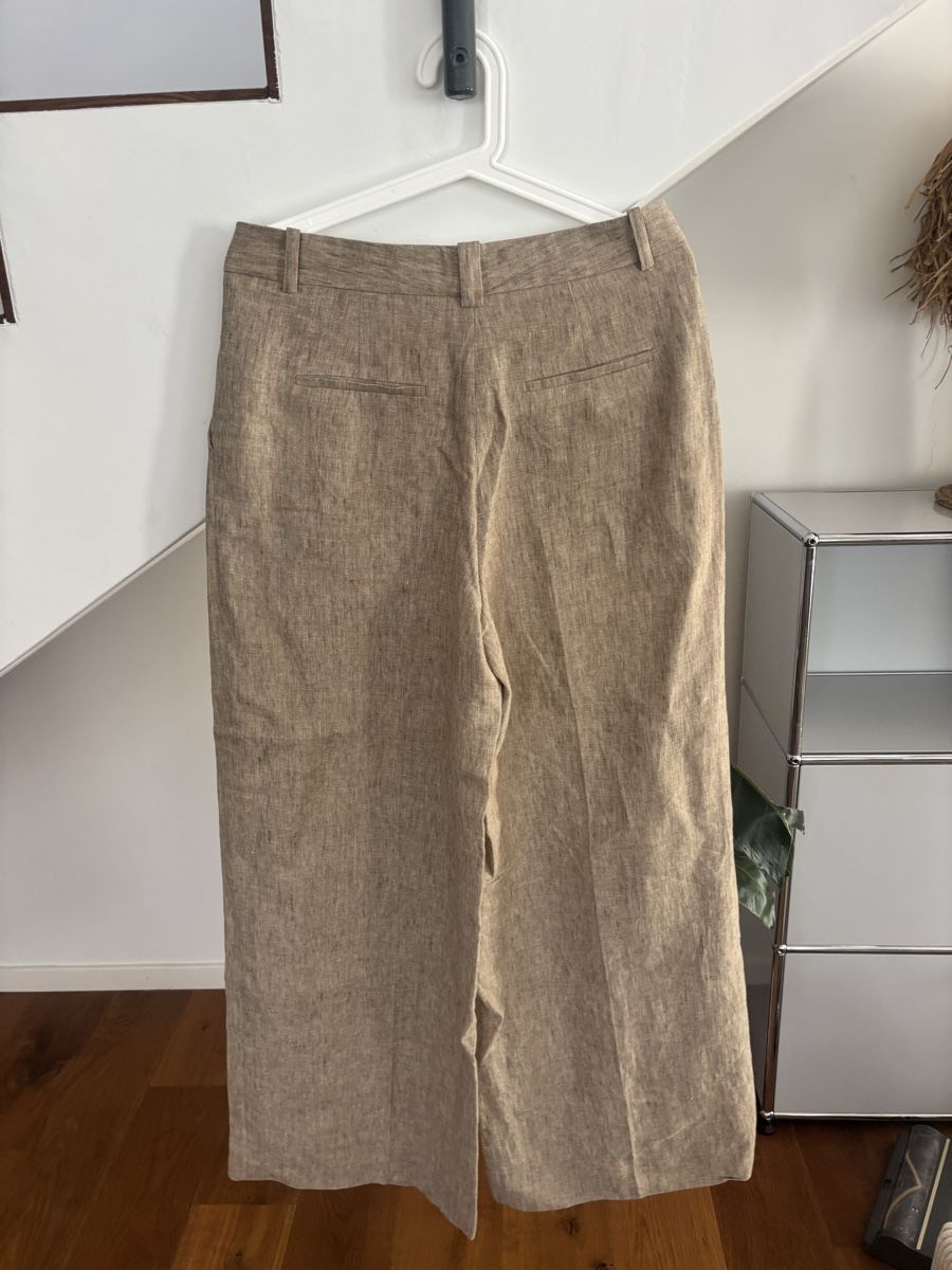 Massimo Dutti Pantaloni: Damen Hosen Leinen Beige – Nuovo (secondo la descrizione) da Schaan venduto da Nina.Zander_1990 2