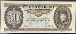 Ungarische Banknote: 50 Forint von 1983