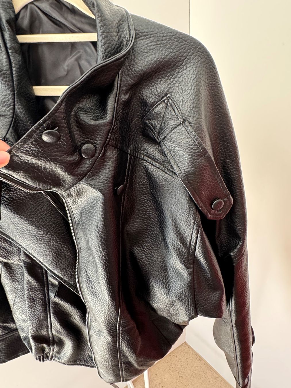 Giacche: Kunstleder Jacke schwarz – Difettoso da Zürich venduto da di_archive 2