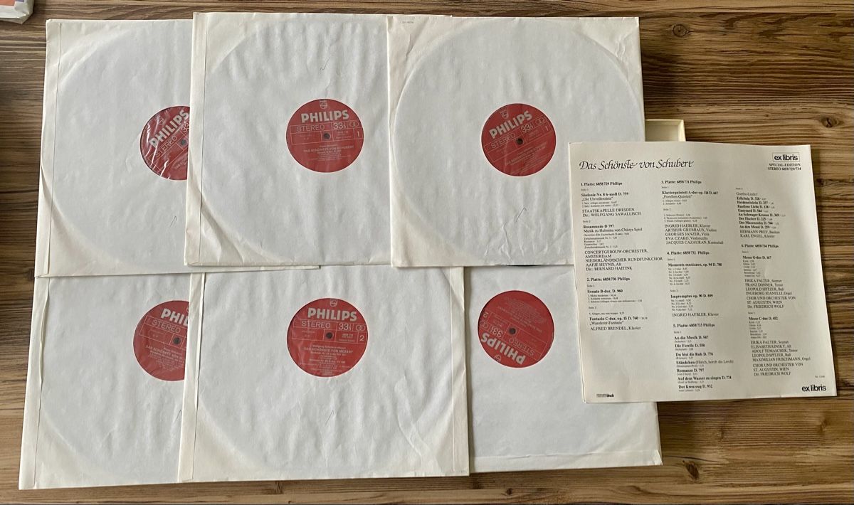 Dischi in vinile: Schubert Vinyl - 6 Langspielplatten – Usato da Brugg AG venduto da e.stella_ 2