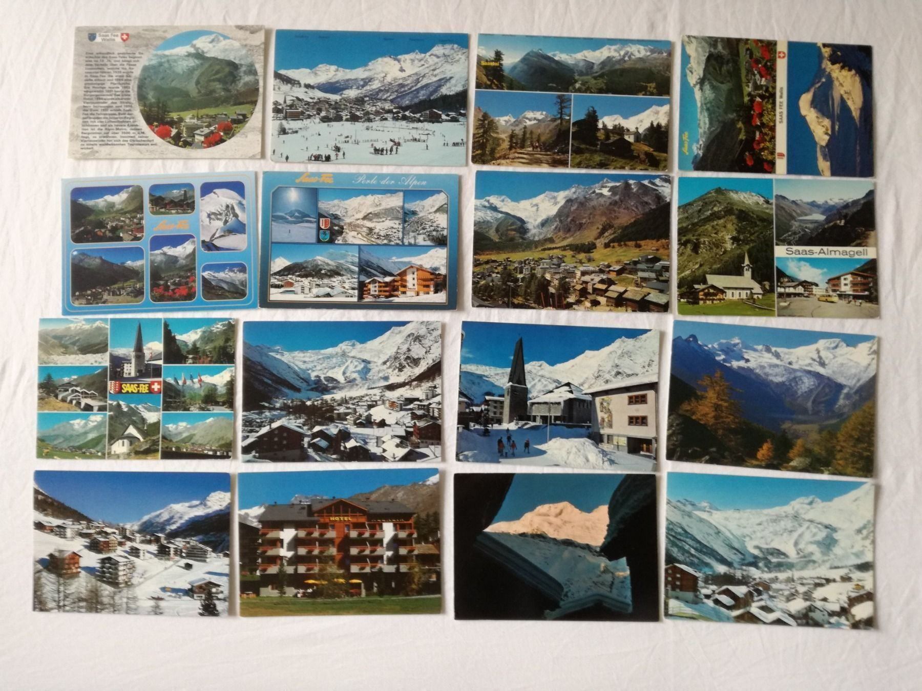 Cartes postales: 16 AK Ansichtskarten Saas Fee – D'occasion à Zürich par Tolima194