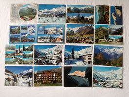 16 AK Ansichtskarten Saas Fee