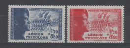 France 1942 Légion Tricolore Michel Nr. 576/77 **