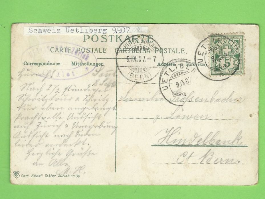 Cartoline postali: Uetliberg Zürich – Usato da Zürich venduto da t24_de 1