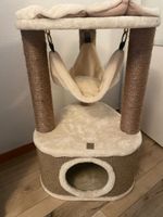 Kratzbaum beige mit Hängematte und Höhle gut erhalten