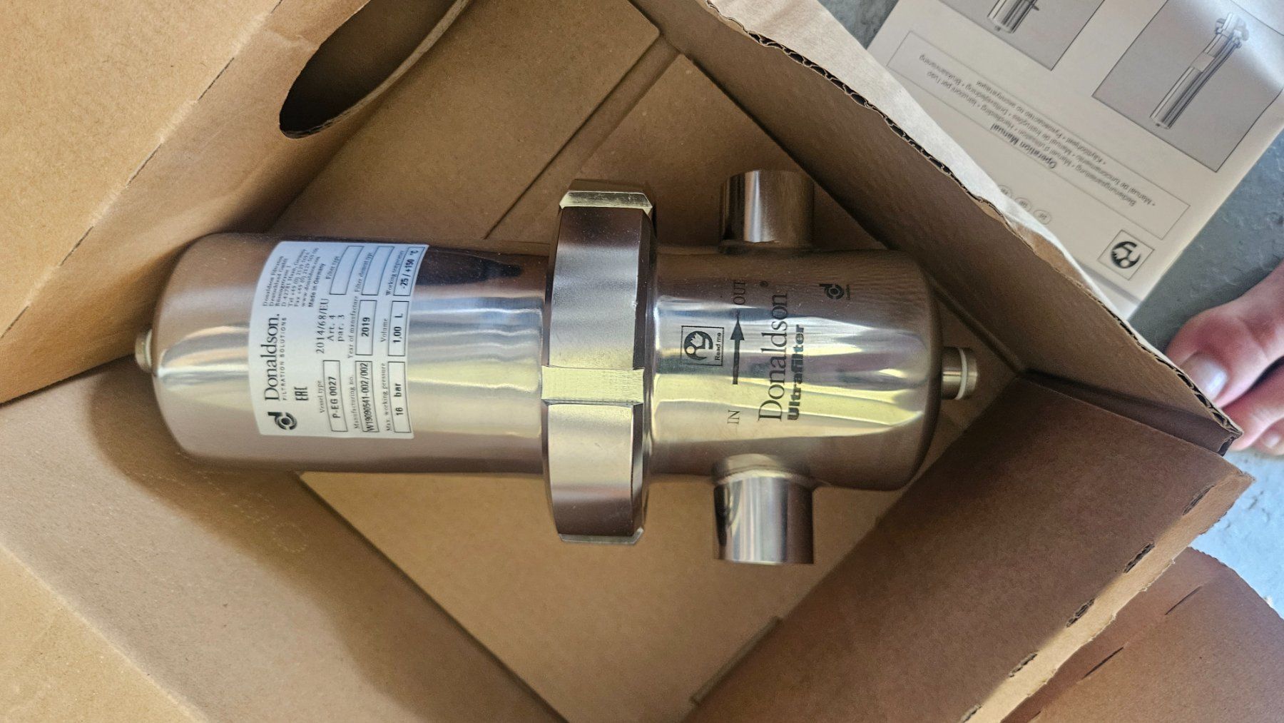 Altri Prodotti per fumatori: Donaldson Edelstahl Filtergehäuse & Filter NEU – Nuovo e nell'imballaggio originale da rothrist venduto da Mauzi53