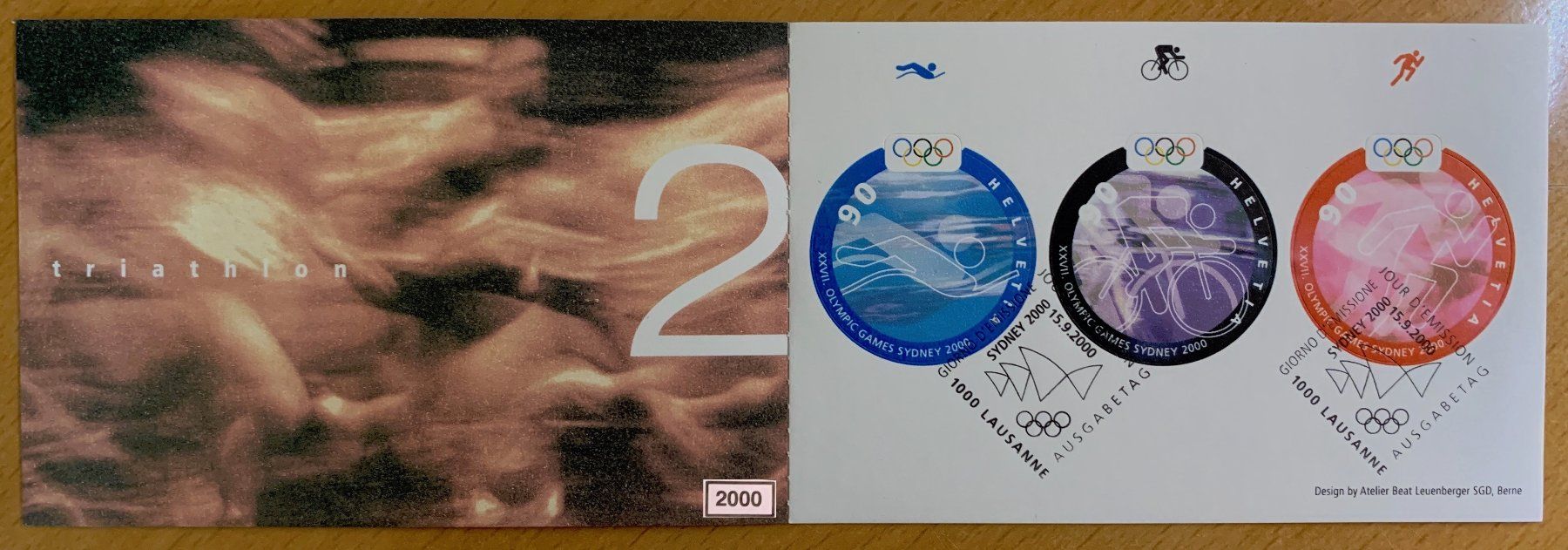 Alle Briefmarken: Timbres suisses 1997 1998 1999 2000 Carnet 2000 – Gebraucht aus Lausanne von Cabessa 2