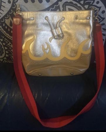Liebeskind Ledertasche Gold-Flammen