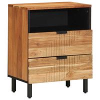 Nachttisch 50x33x62 cm Massivholz Akazie, Gratisversand