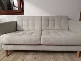 IKEA Sofa hellgrau mit Holzfüssen in TOP Zustand