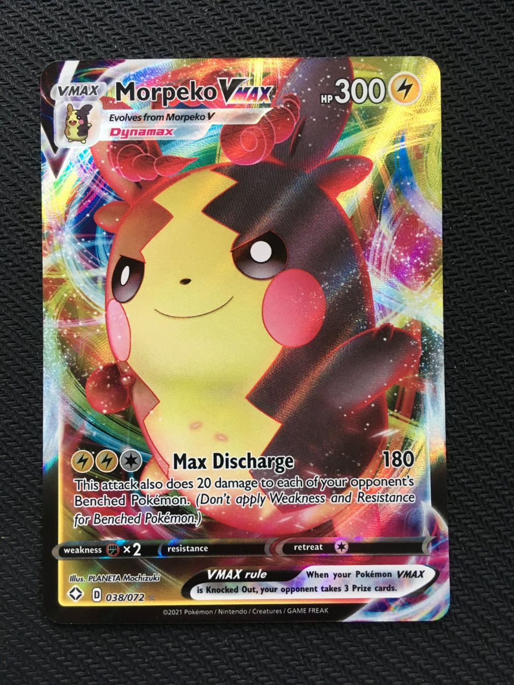 Pokémon Carte collezionabili: SHF 38 Morpeko VMAX - Glänzendes Schicksal -EN- – Nuovo (secondo la descrizione) da St.Gallen venduto da Punktchen01
