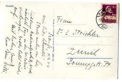 Cartoline postali: Scanfs – Usato da Ottikon b.Kemptth. venduto da Neptun1974 1