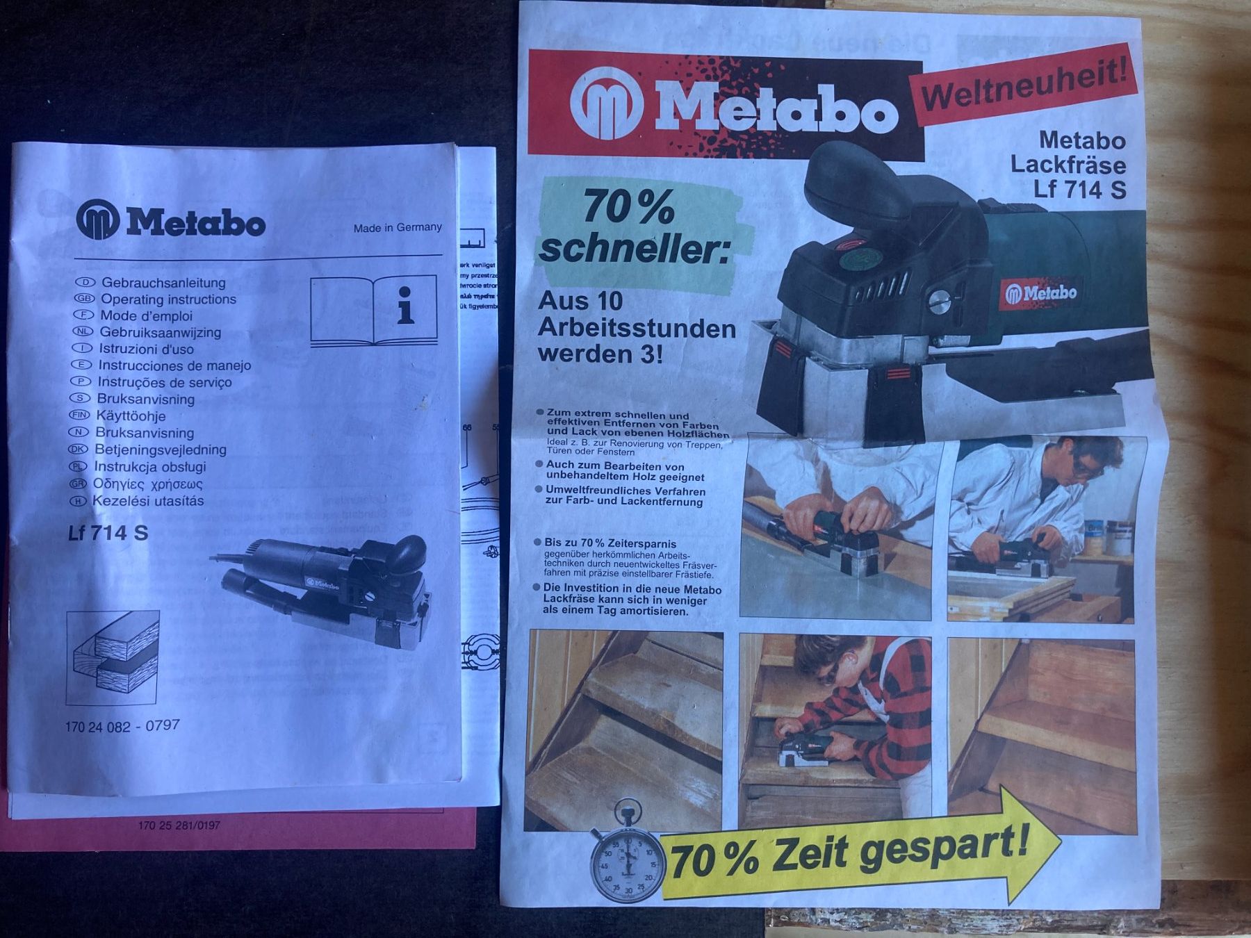 Metabo Tutti gli attrezzi: Lackfräse Metabo LF 714 S mit Koffer gebraucht – Usato da Muri AG venduto da Murianer01 3