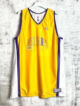 REVERSIBLE CHAMPION LOS ANGELES LAKERS WESTERN CONF. Sz: XL