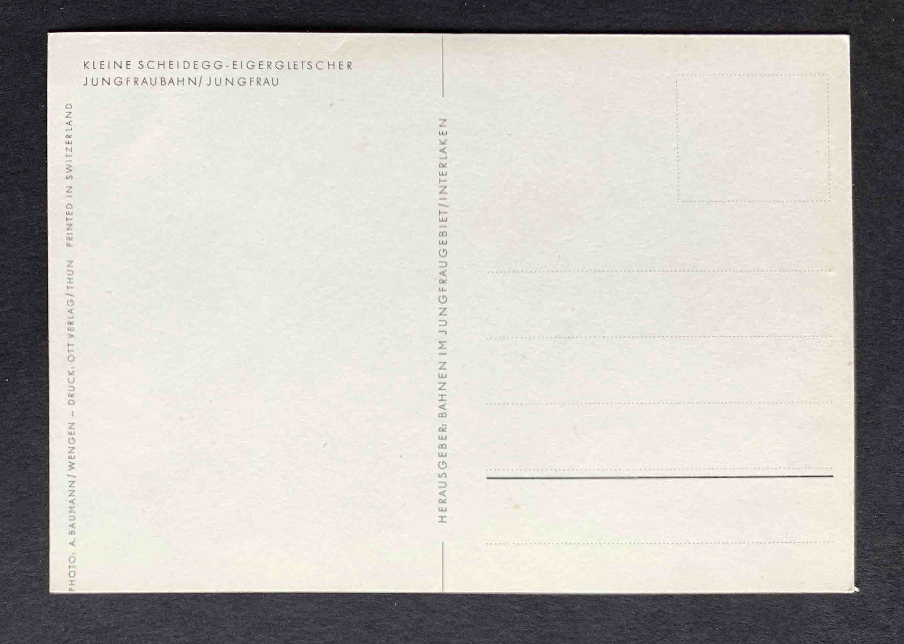 Cartoline postali: AK Kleine Scheidegg Eigergletscher Jungfraubahn – Usato da Goldau venduto da artelier1 1