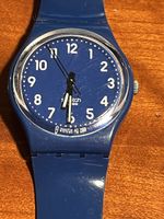 Vintage Swatch Uhr, Blau, Wasserdicht, Swiss Made V8