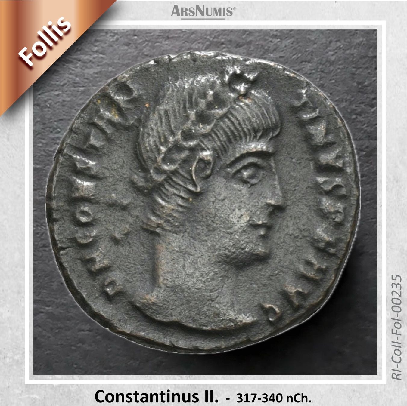 Tutti le monete: Römische Münze - Constantinus II – Usato da Oberwil b. Zug venduto da ArsNumis