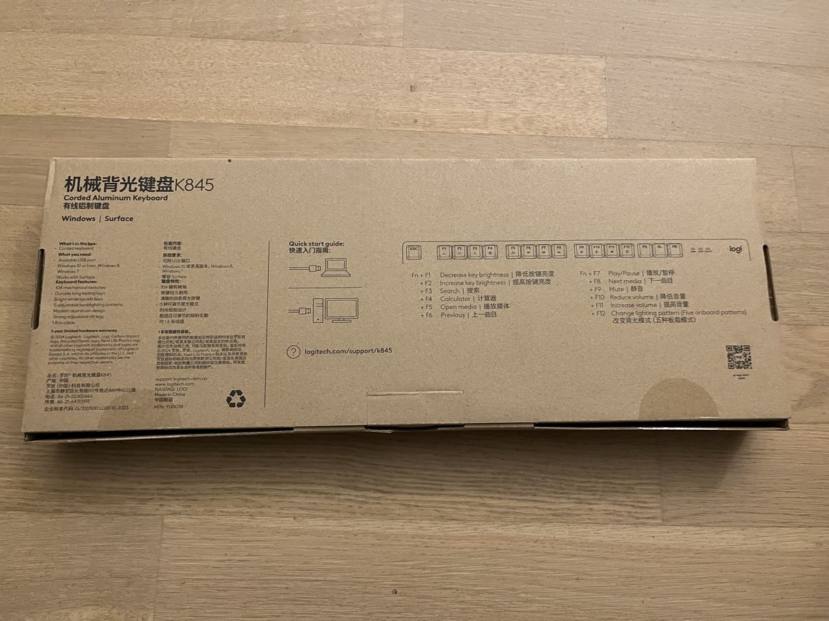Logitech Tastiere: logitech mechanical illuminated k845 – Nuovo (secondo la descrizione) da Dübendorf venduto da flying_grayson 4