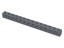 Lego 6x Lochbalken 1x14 dunkelgrau (32018)