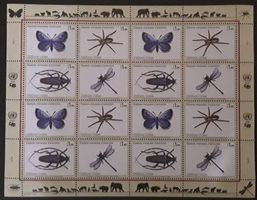 2009: UNO Genf gefährdete Arten XVII Kleinbogen (648-651) **