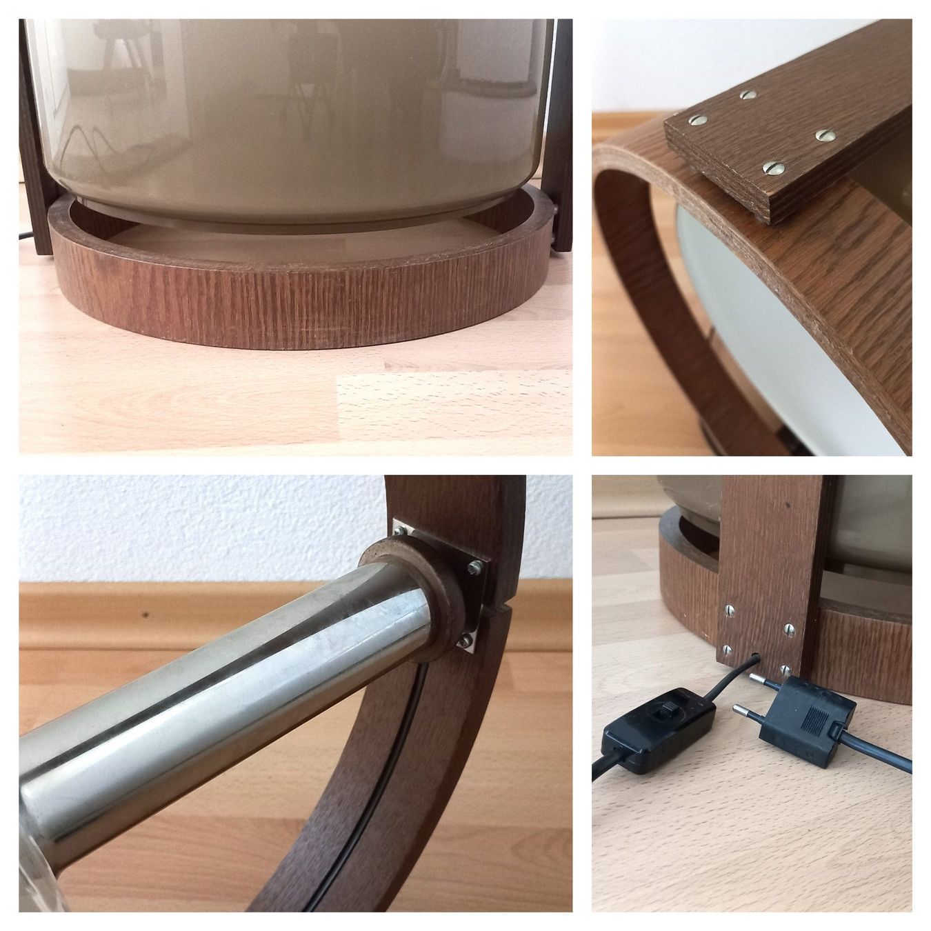 Temde Leuchten Lampen: Temde grosse Tischlampe/Stehlampe, kaputter Lampenschirm – Gebraucht aus Bévilard von Orscha 3